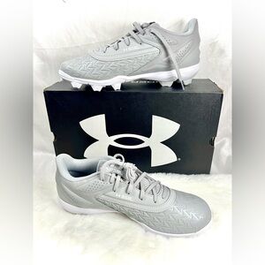 Under Armour Gray Leadoff Low RM 3.0 Baseball Cleats